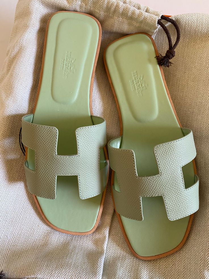 Claquettes Oran Verte