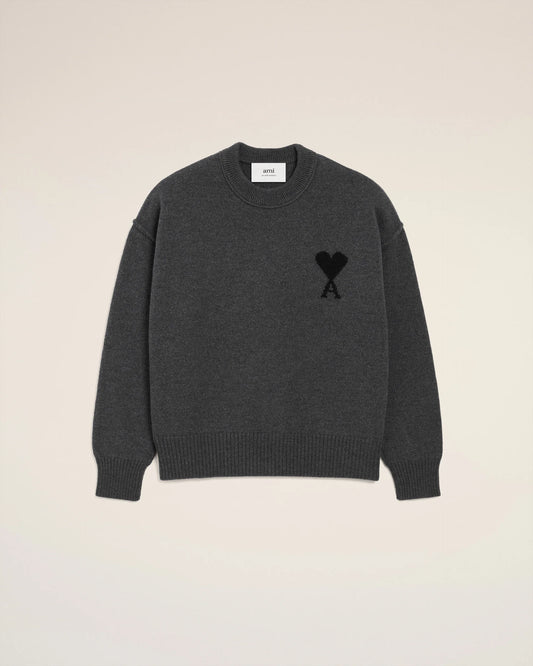 Pull Ami Paris Gris Noir