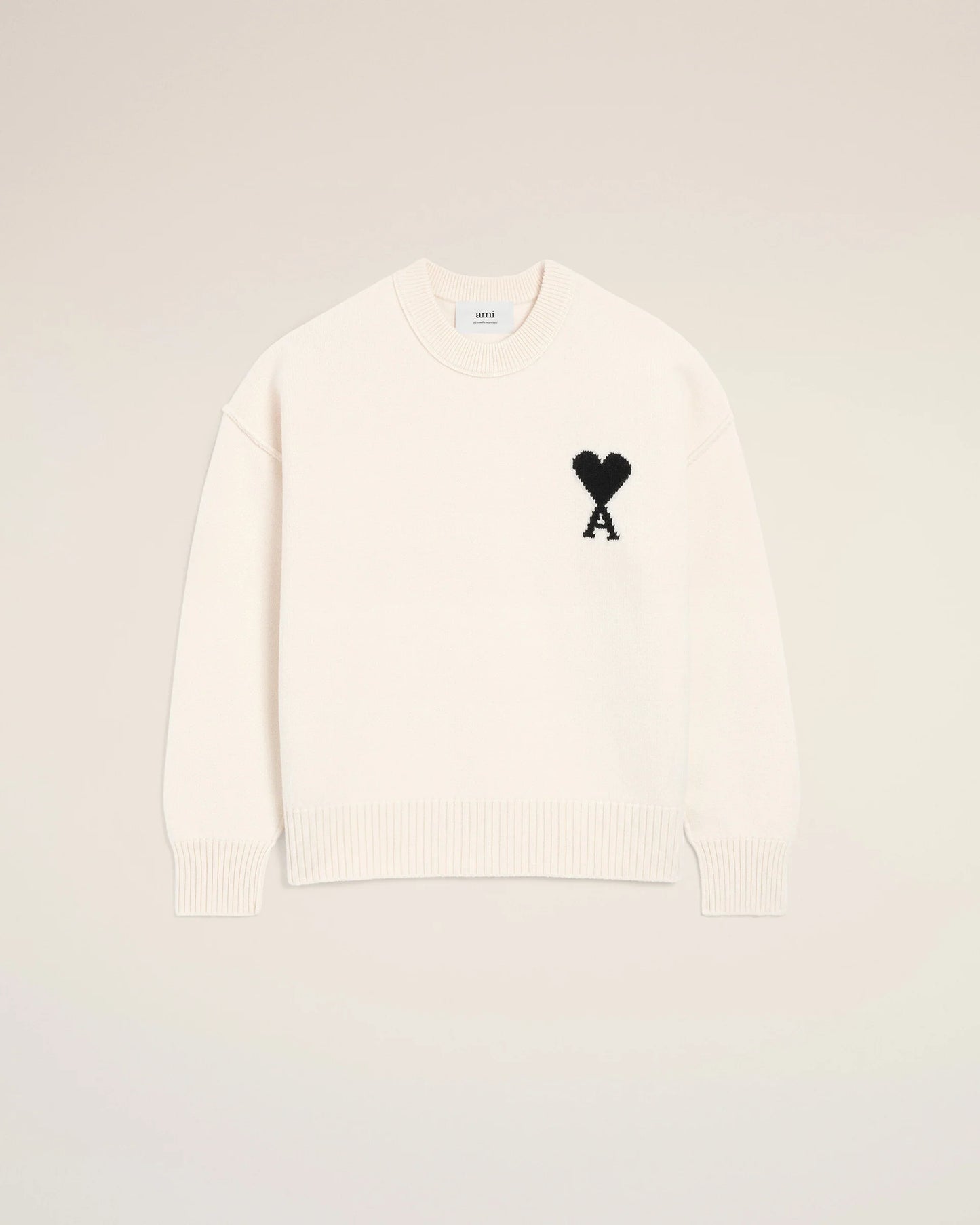 Pull Ami Paris Blanc Noir