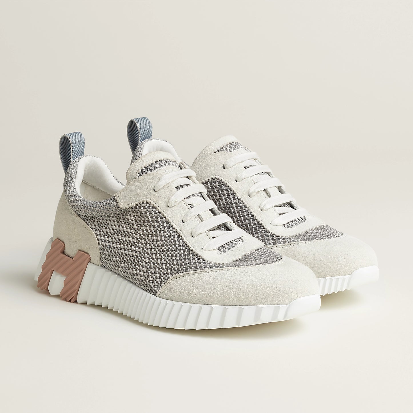 Hermès Bouncing gris Lulea / Blanc