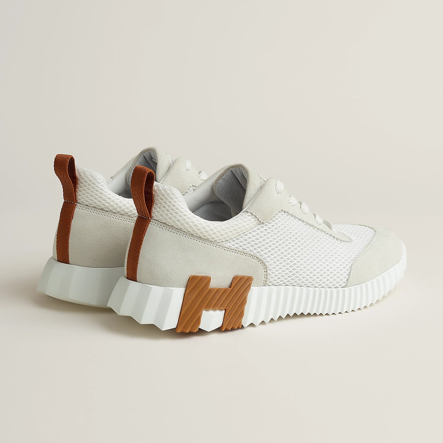 Hermès Bouncing Blanc/Marron