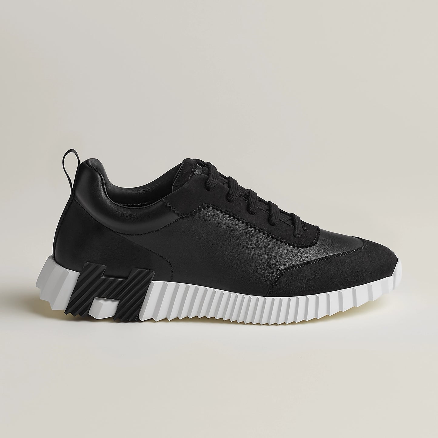 Hermès Bouncing Cuir Noir et Blanc