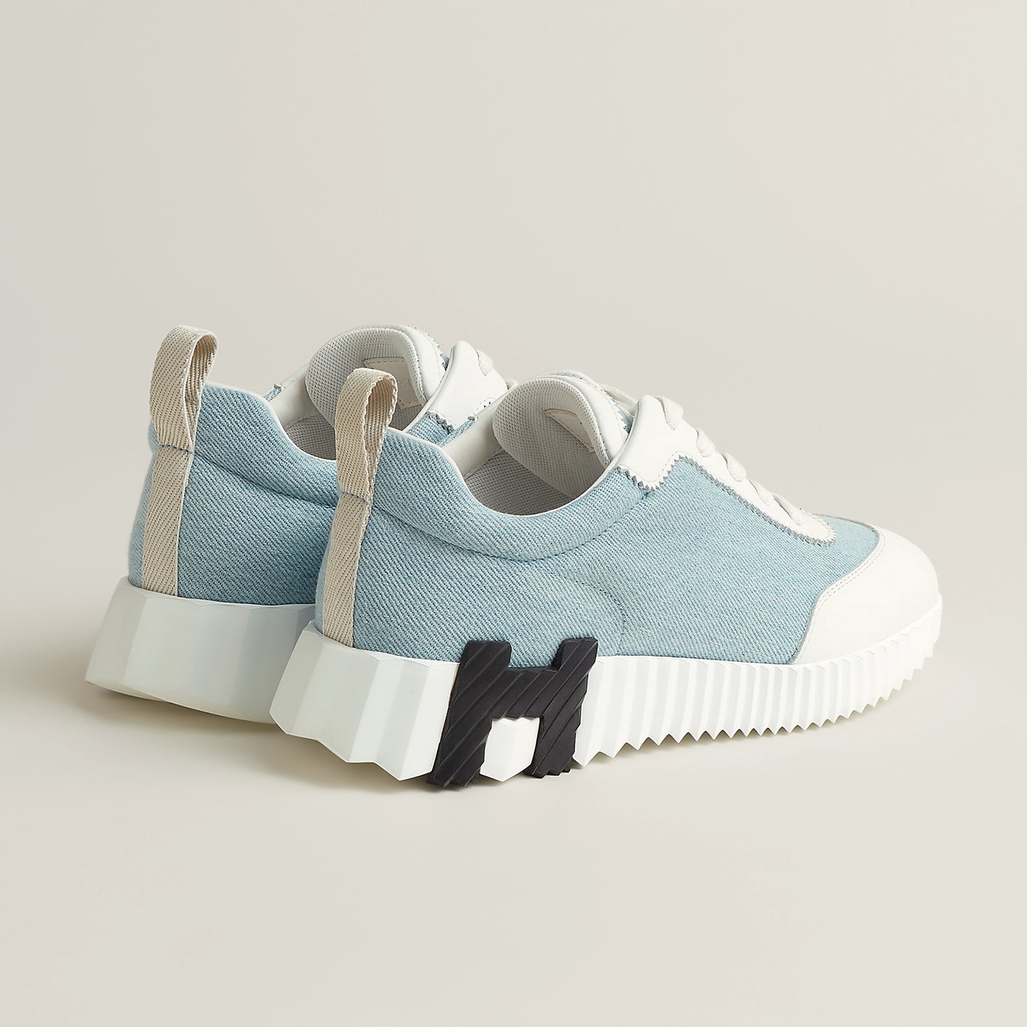 Hermès Bouncing Bleu Clair/Blanc
