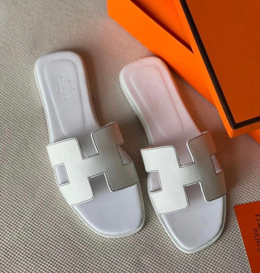 Claquettes Oran Triple White