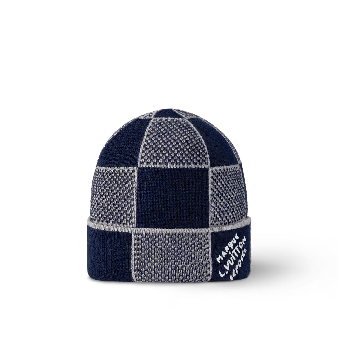 Bonnet LV Damier Heritage Bleu