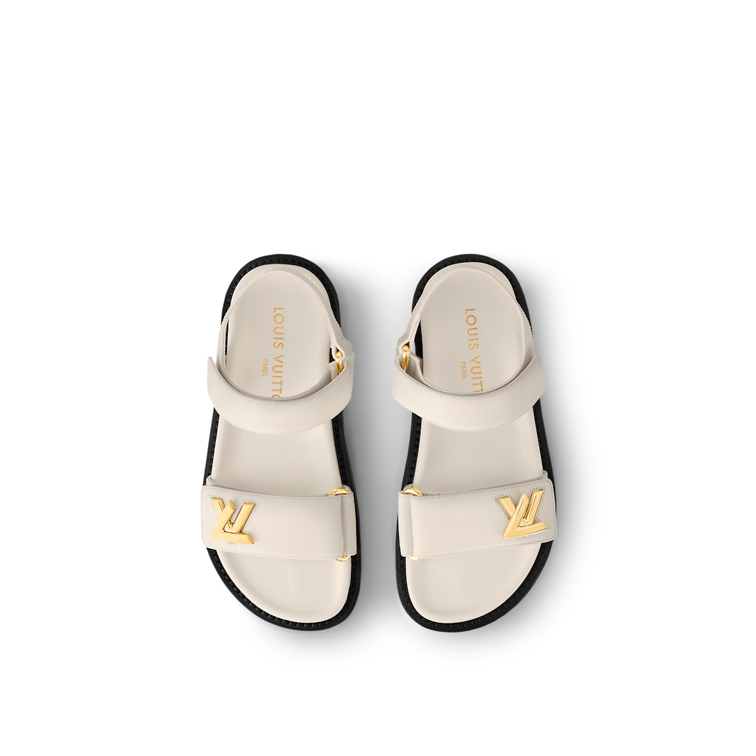 Sandales LV Blanche