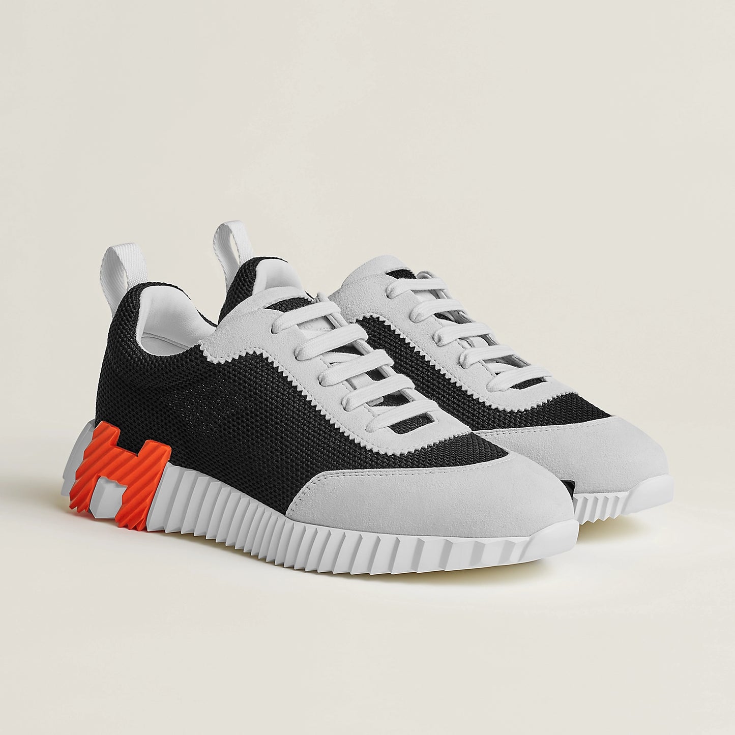 Hermès Bouncing Noir/Blanc/Orange