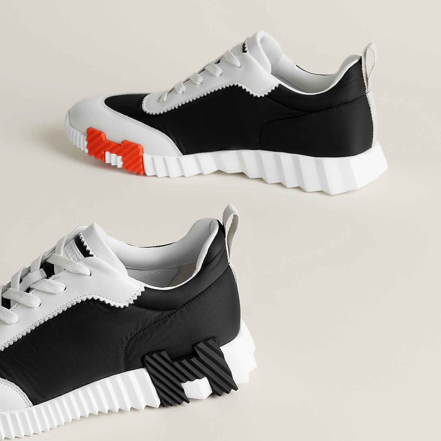 Hermès Bouncing Noir/Blanc/Orange