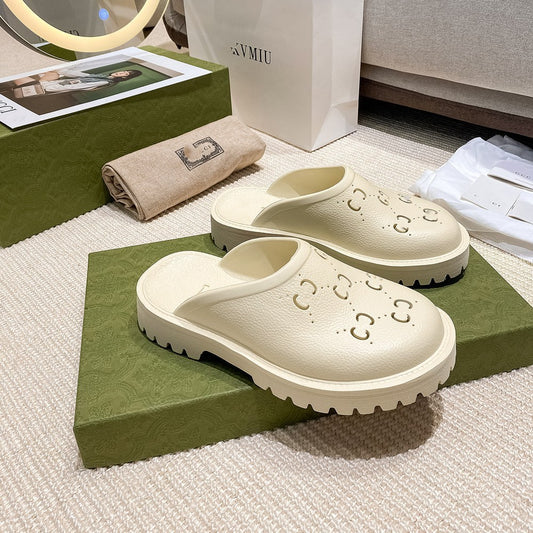 Mules Gucci Blanche