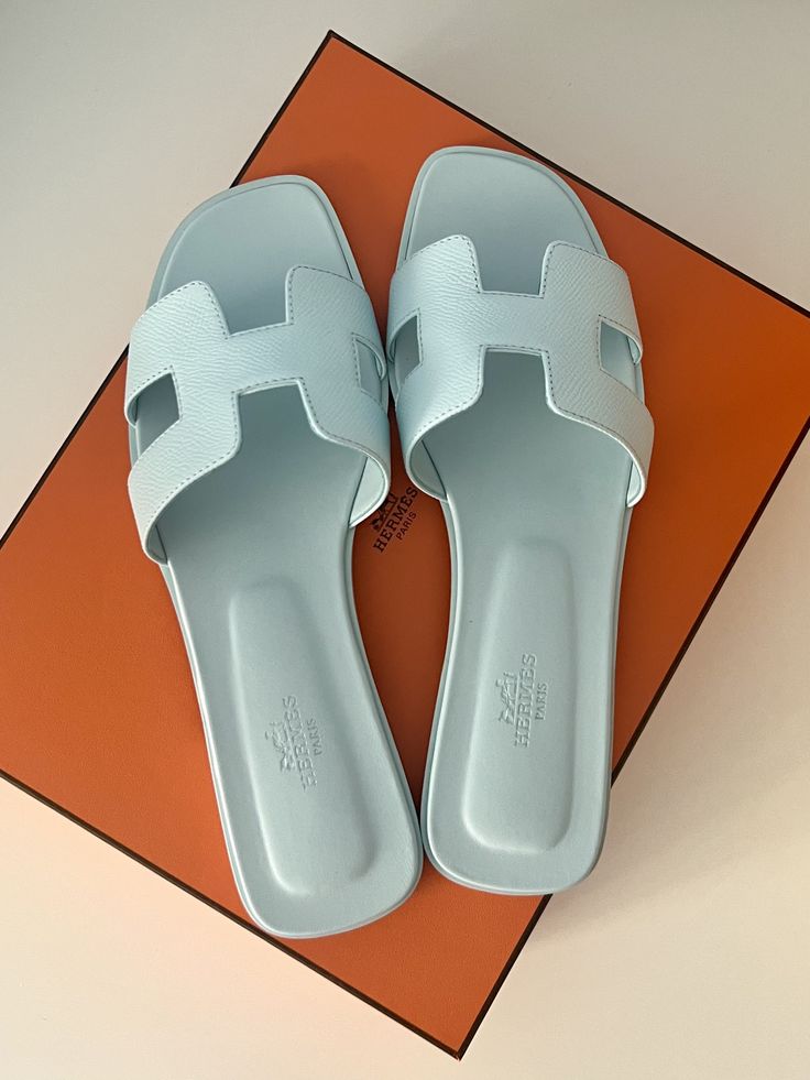 Claquettes Oran Bleu Clair