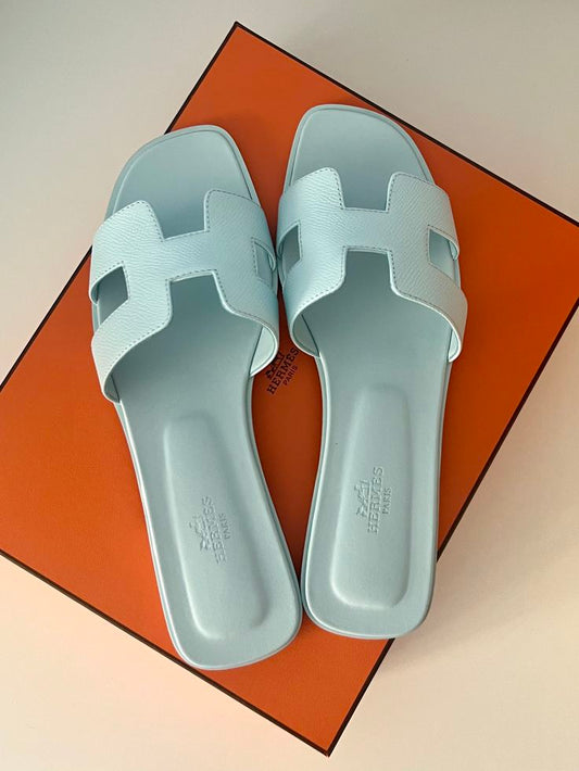 Claquettes Oran Bleu Clair