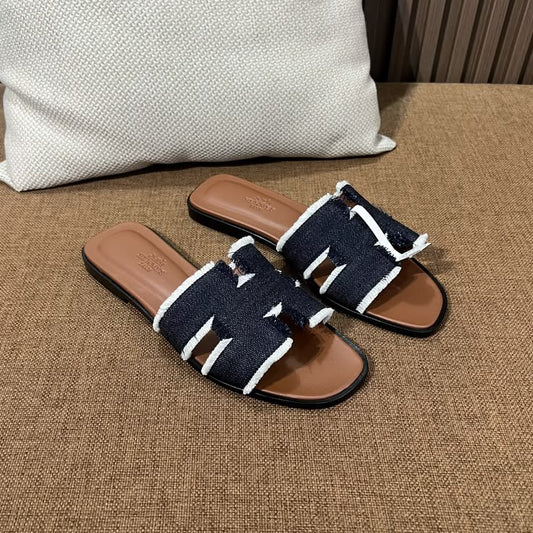 Claquettes Oran jeans foncé