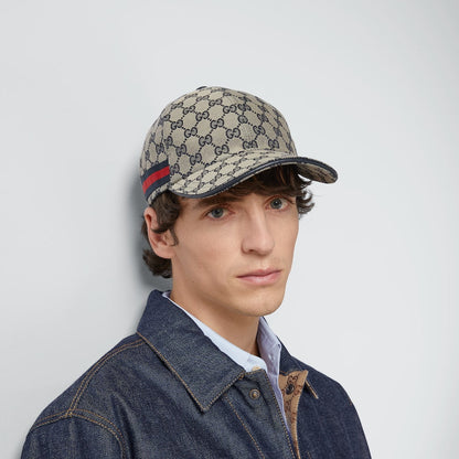 CASQUETTE EN TOILE ORIGINAL GG AVEC BANDE WEB