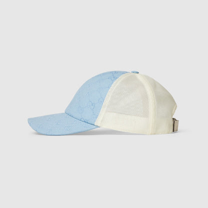 CASQUETTE EN TOILE ORIGINAL GG BLEU BLANC