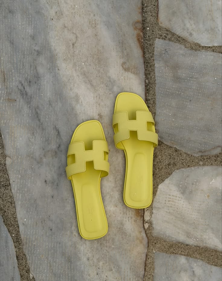 Claquettes Oran Jaune