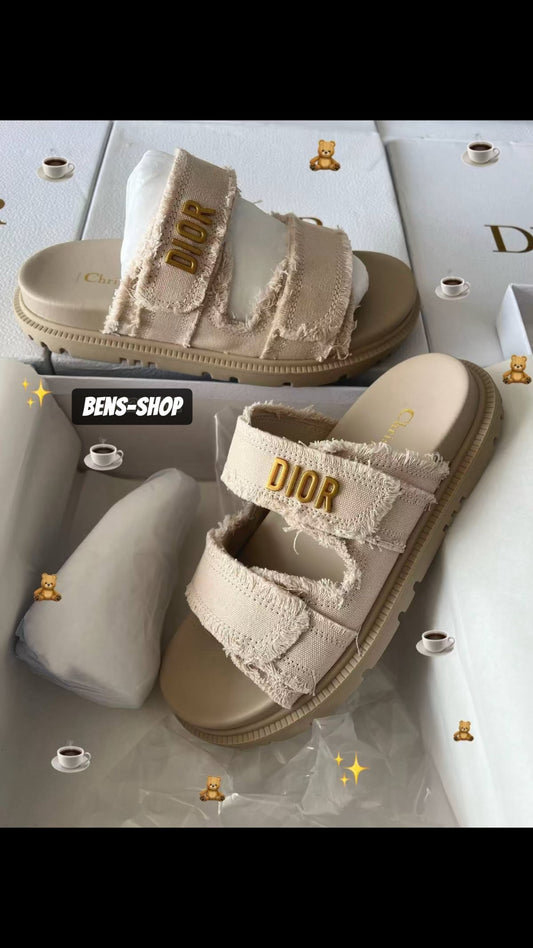 Mules Dioract Beige