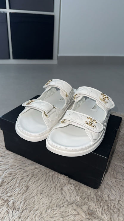 Sandales Chanel Blanche