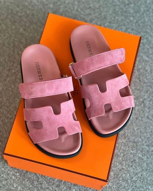 Claquettes Chypre Rose Daim