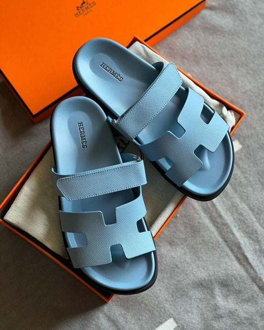 Claquettes Chypre Bleu