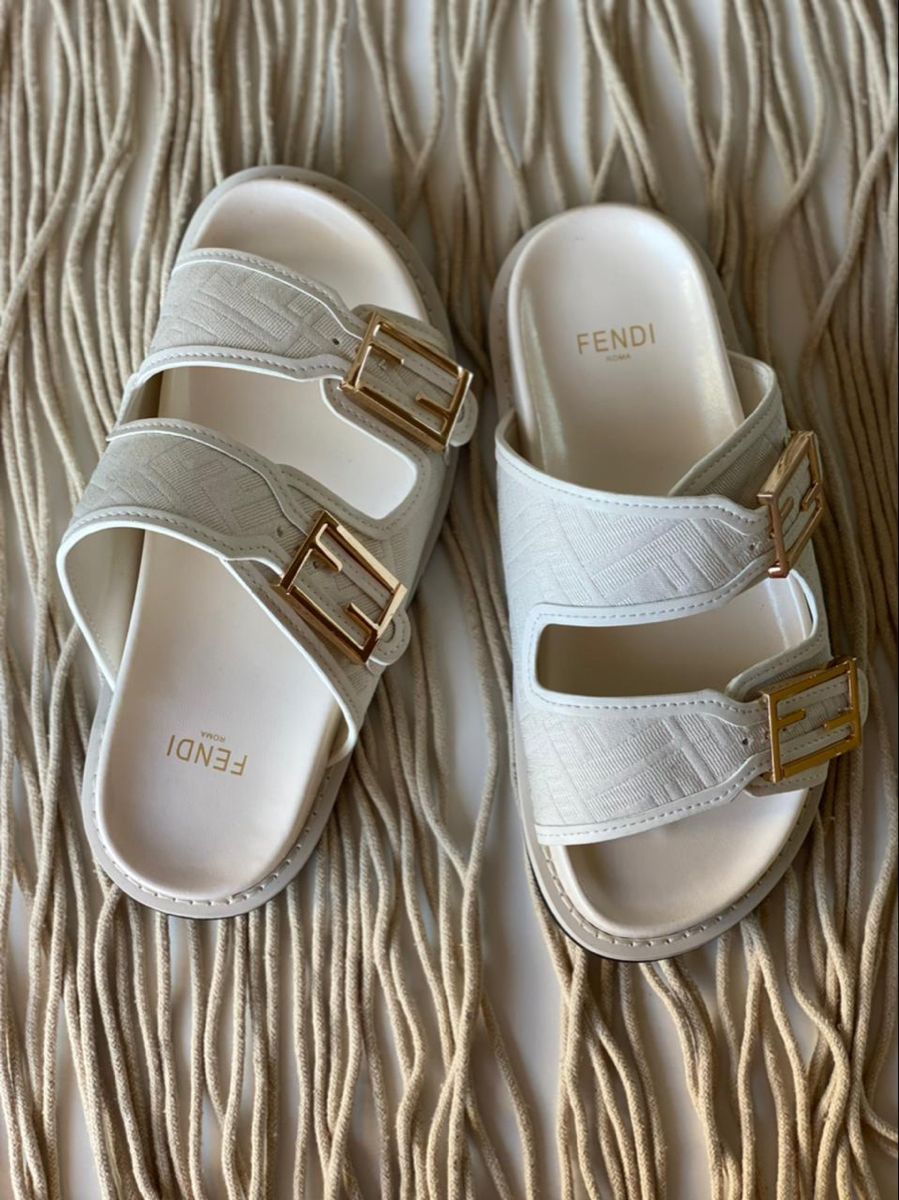 Sandales Fendi FF Blanche