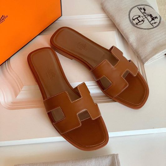 Claquettes Oran Marron