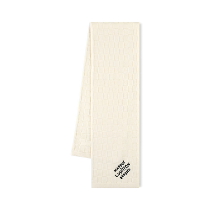 Bonnet LV Damier Snug Crème